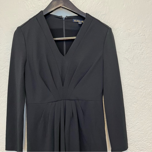 Brooks Brothers Black Dress Pleated 2 - Picture 7 of 11